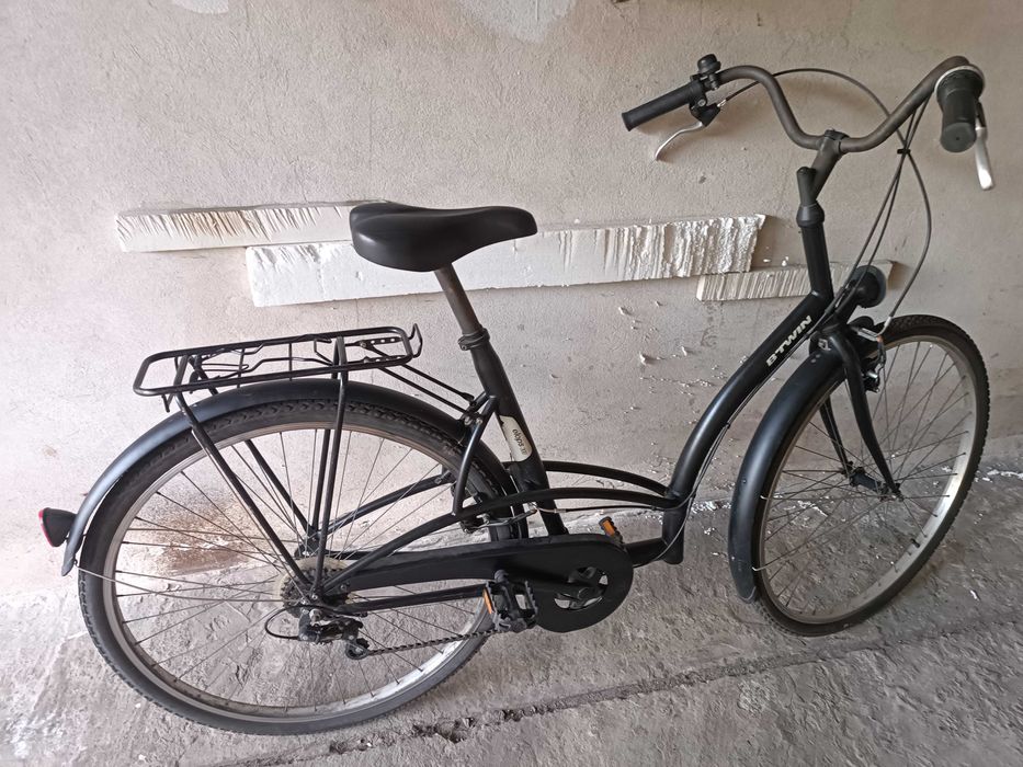 Wygodny rower B'Twin Elops 300 Czarny