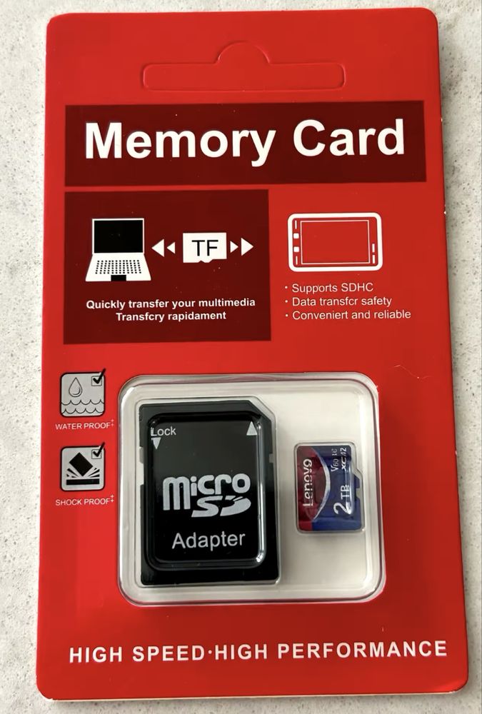 Karta pamięci Micro SD 2TB Lenovo | do telefonu, laptopa, aparatu