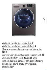 Pralko-Suszarka Samsung