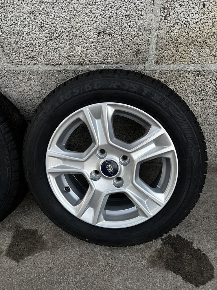 Nowe Oryginalne Alufelgi R15 4x108 Ford Fiesta Opony Zimowe 185/60/15