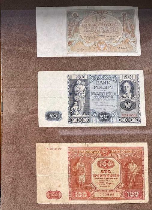 Zestaw polskich banknotów lata 29-1948 & PRL / 1 - 200.000 zł