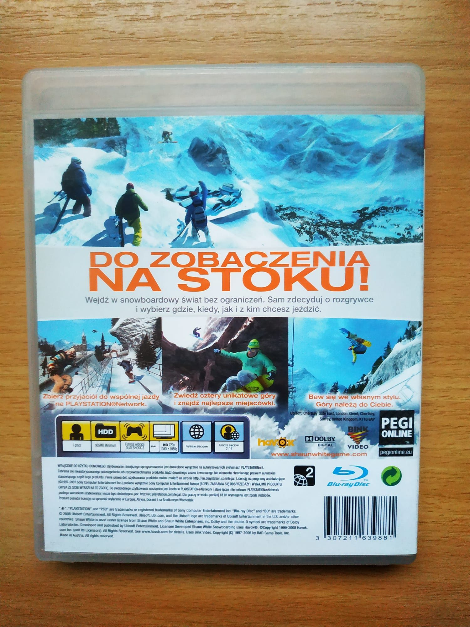 ShaunWhite Snowboarding PS3, pl, stan bardzo dobry,możliwa wysyłka olx
