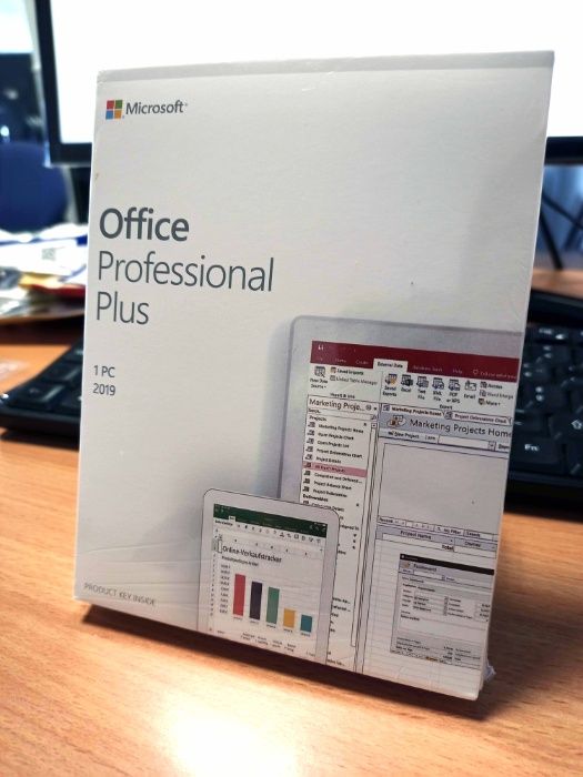 Microsoft Office 2019 Professional Plus - Windows e Mac - Caixa e selo