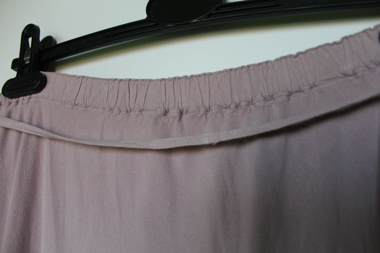 Liliowa spódniczka Dunnes Stores 42 XL 100% wiskoza