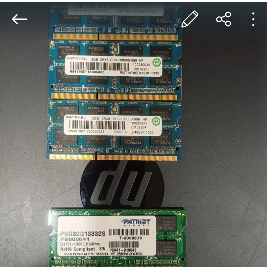 Memórias RAM DDR3 e DDR2 para PC , descktop e laptop