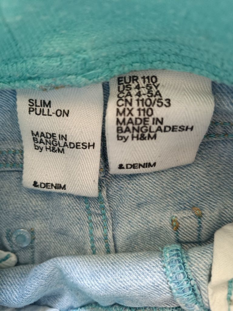 Spodnie jeansowe H&M rozm. 110