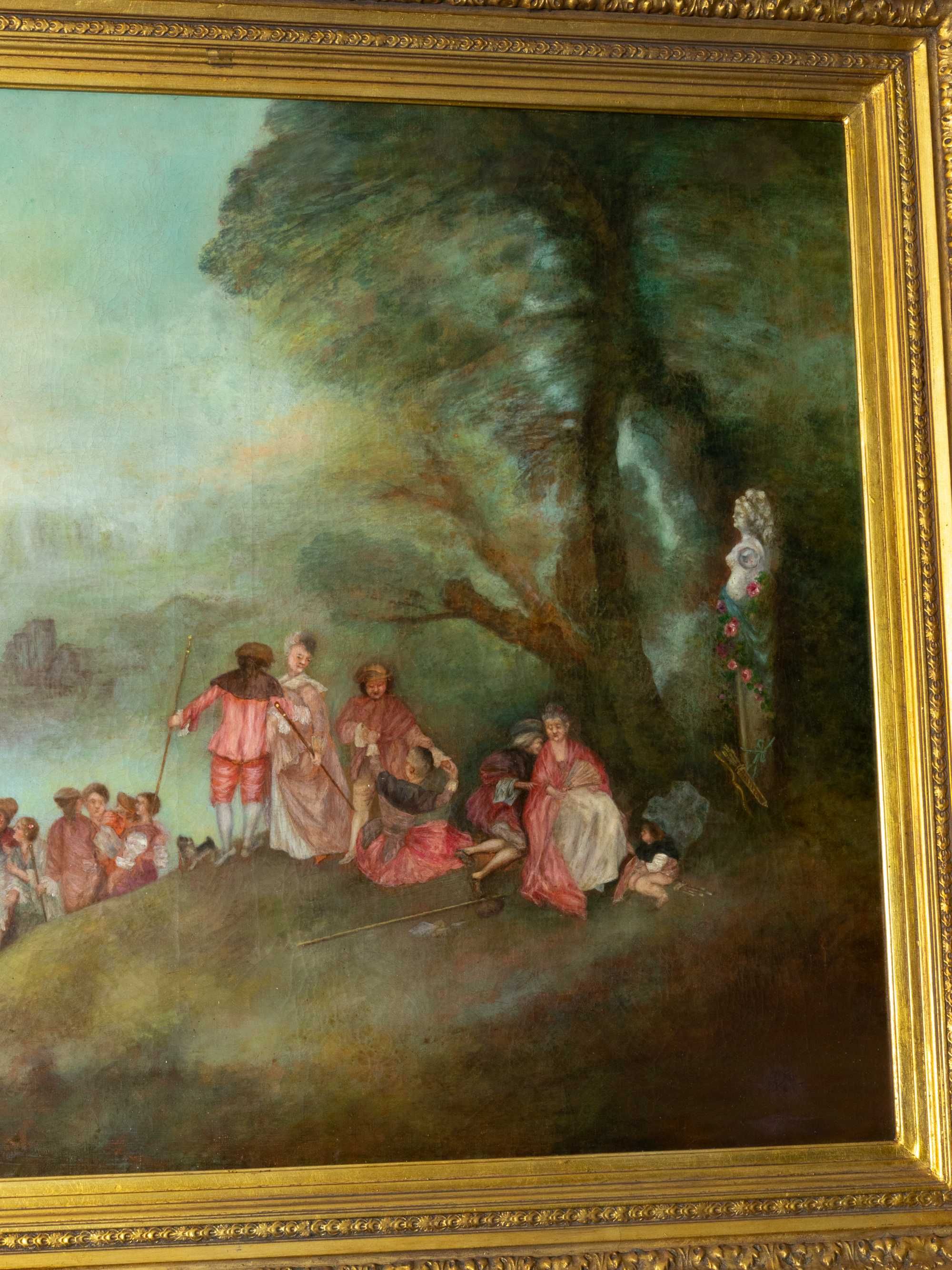 Pintura Barroco natureza Escola Watteau | século XIX