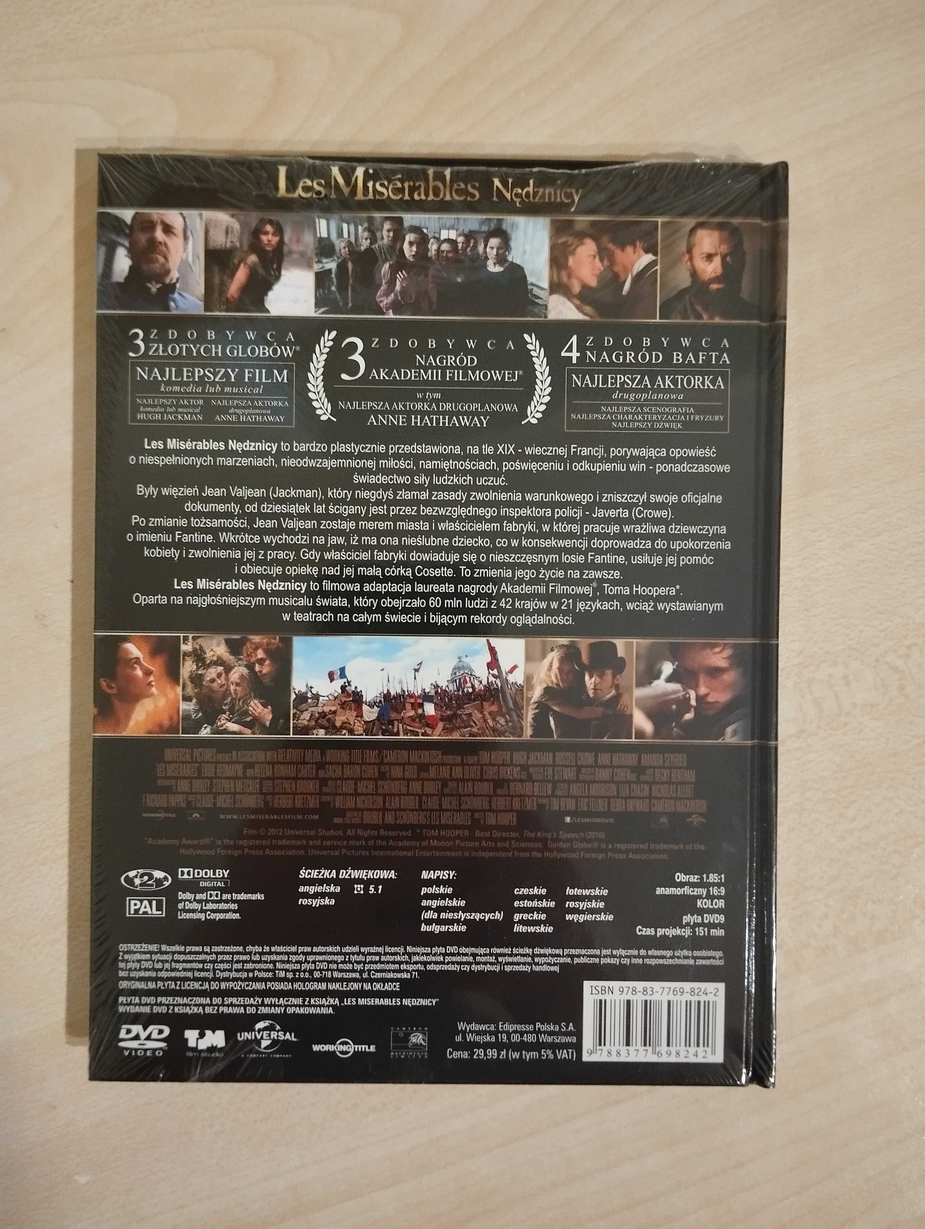 Les Misérables Nędznicy DVD film