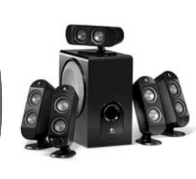 Colunas Logitech x530 e subwoolfer