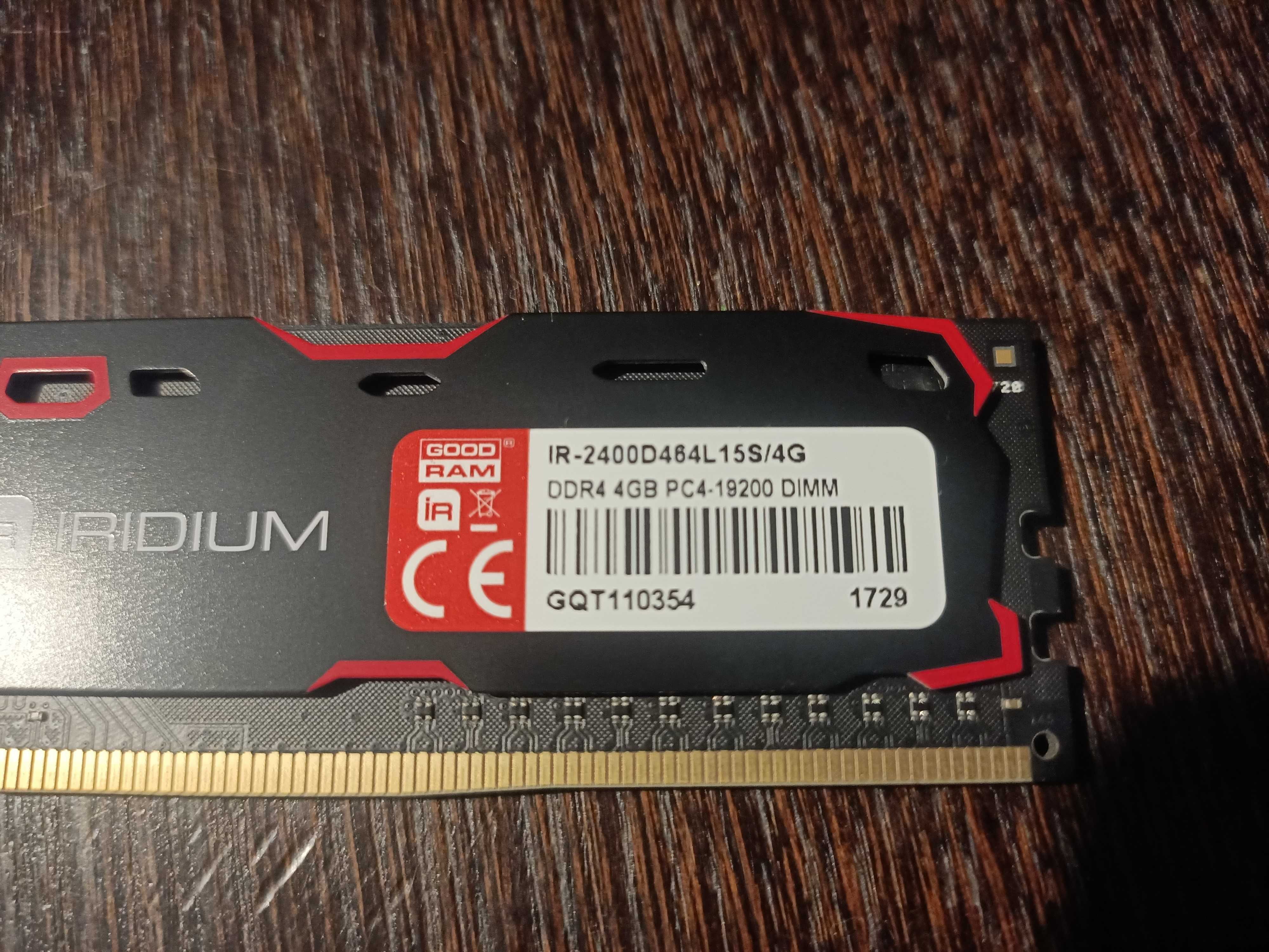 Goodram Iridium 4GB DDR4 2400MHz CL15 Czarna