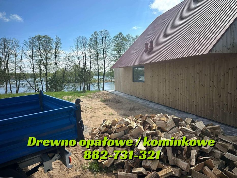 Drewno opałowe/kominkowe/pocięte/połupane/transport/opał/drzewo/tanio