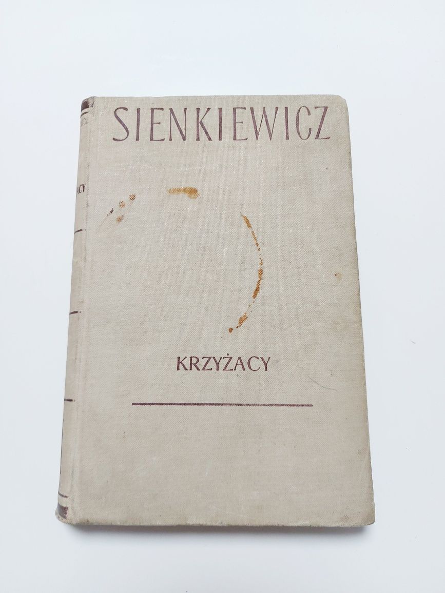 Książka Krzyżacy H. Sienkiewicz rok 1962 tom I