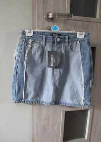 Spódnica jeans jesień firma Missguided rozmiar z metki 36