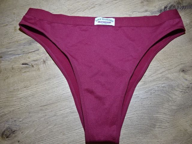 Primark bordowe majtki nowe L