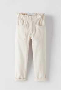 Шикарные джинсы Zara 140,152,164 paperbag