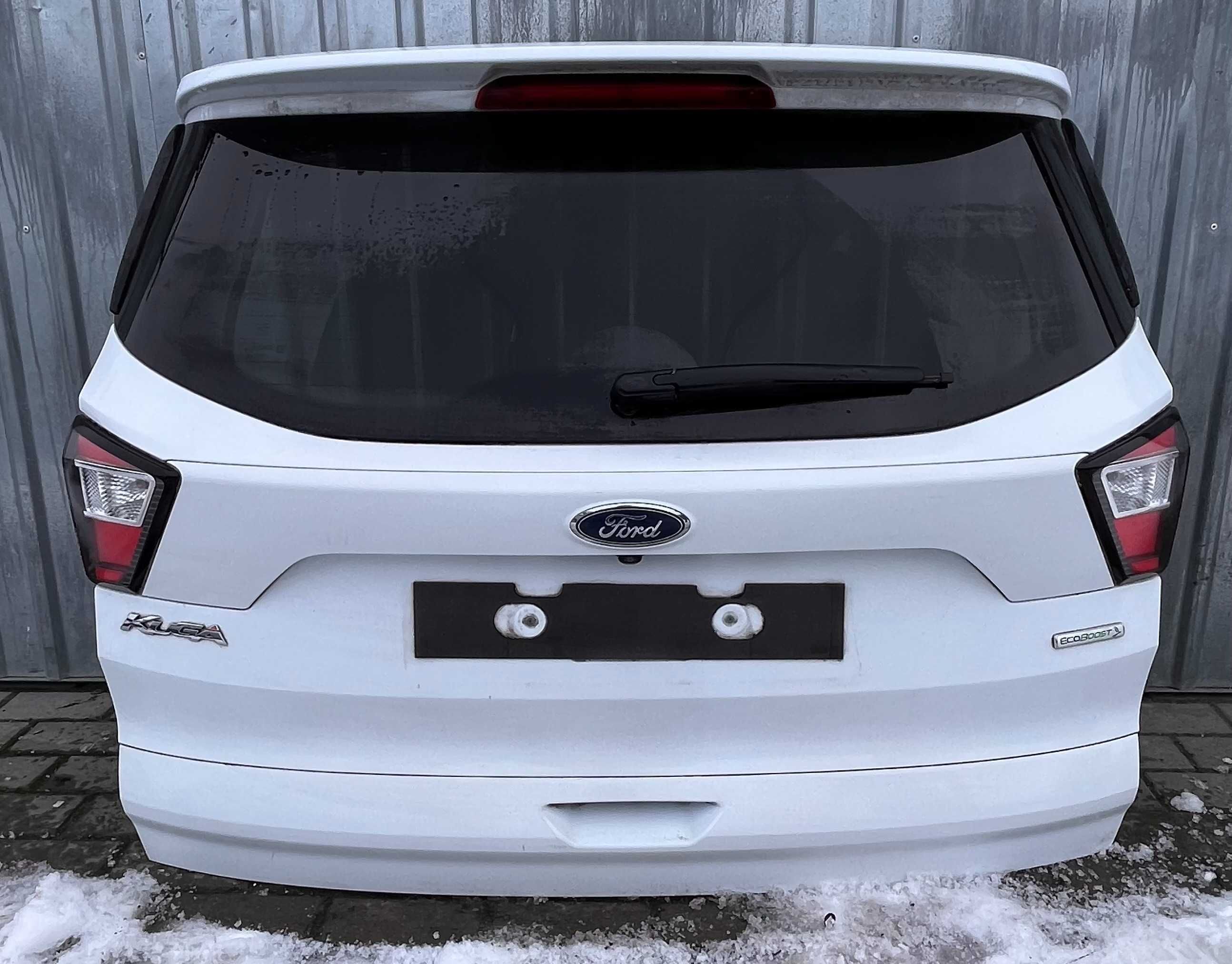 Ford Kuga Escape Mk2 Lift Klapa bagażnika Biała  Kolor 5D