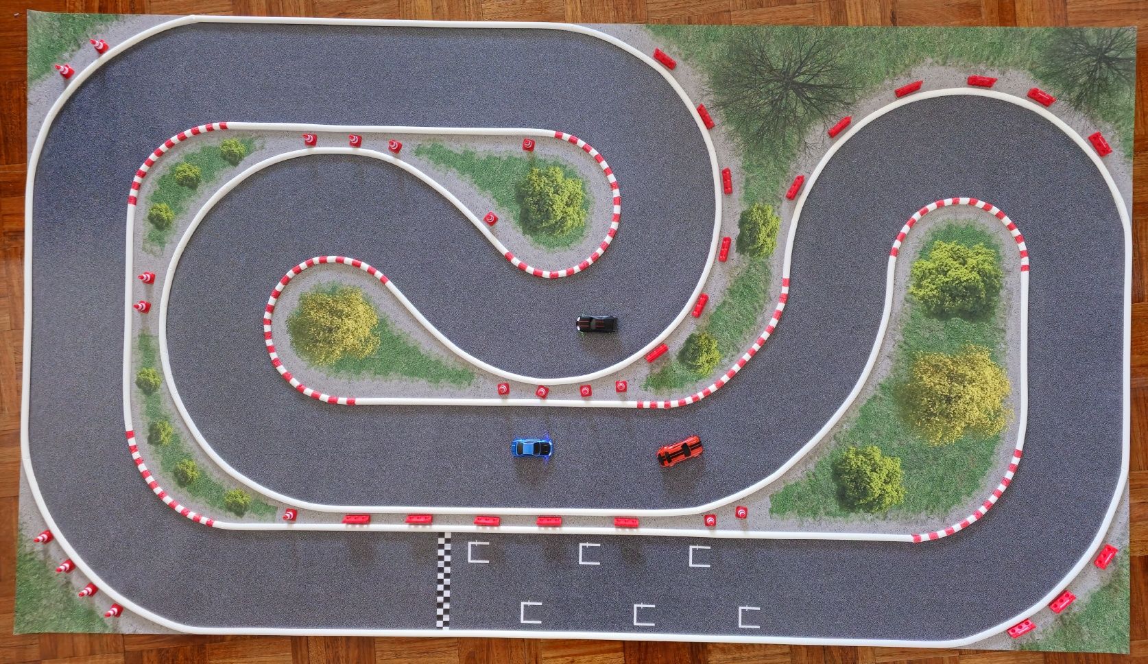 Pista tapete para Turbo Racing 1/76 em lona