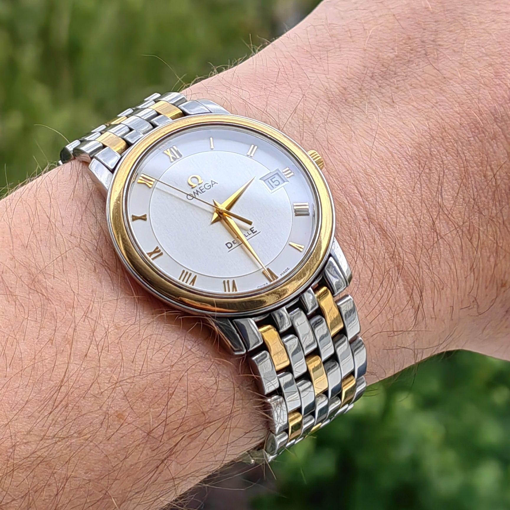 Piękna Omega De Ville Prestige 18K