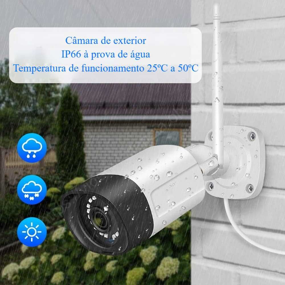 Conjunto ‼️ 8 Canais ‼️ 8 Câmaras ‼️ WiFi ‼️ 3MP ‼️ Deteção Movimento
