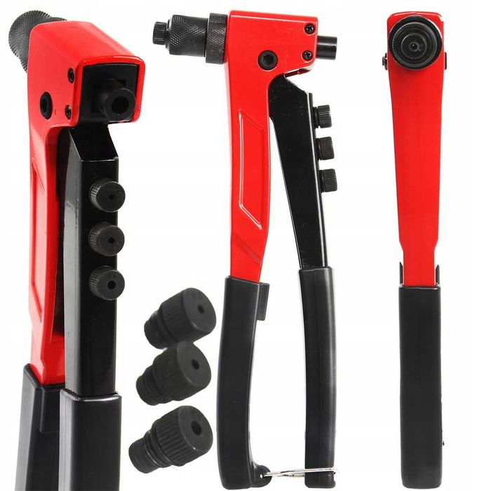 Професійний ручний заклепочник 2,4-4,8мм зі змінними насадками Mar-Pol