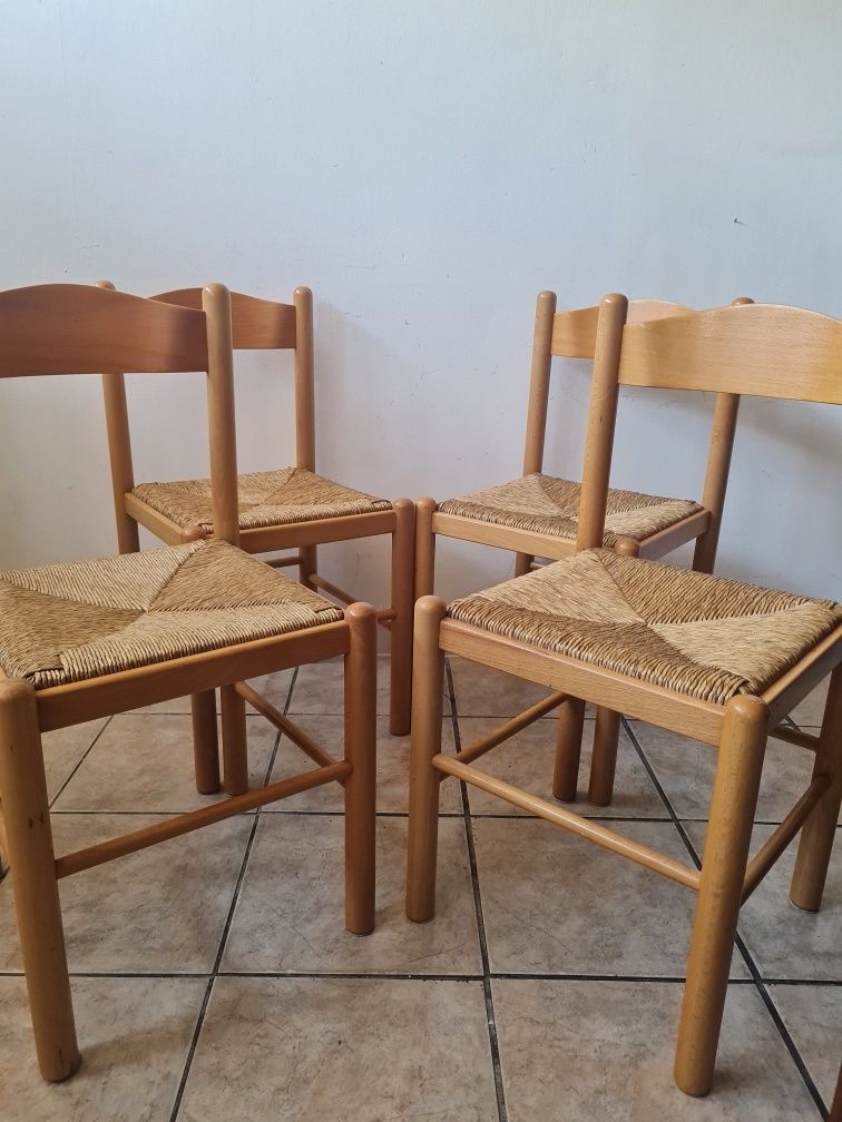 Drewniane krzesła do jadalni RUSH ,belgijskiej marki Hilma,mid-century