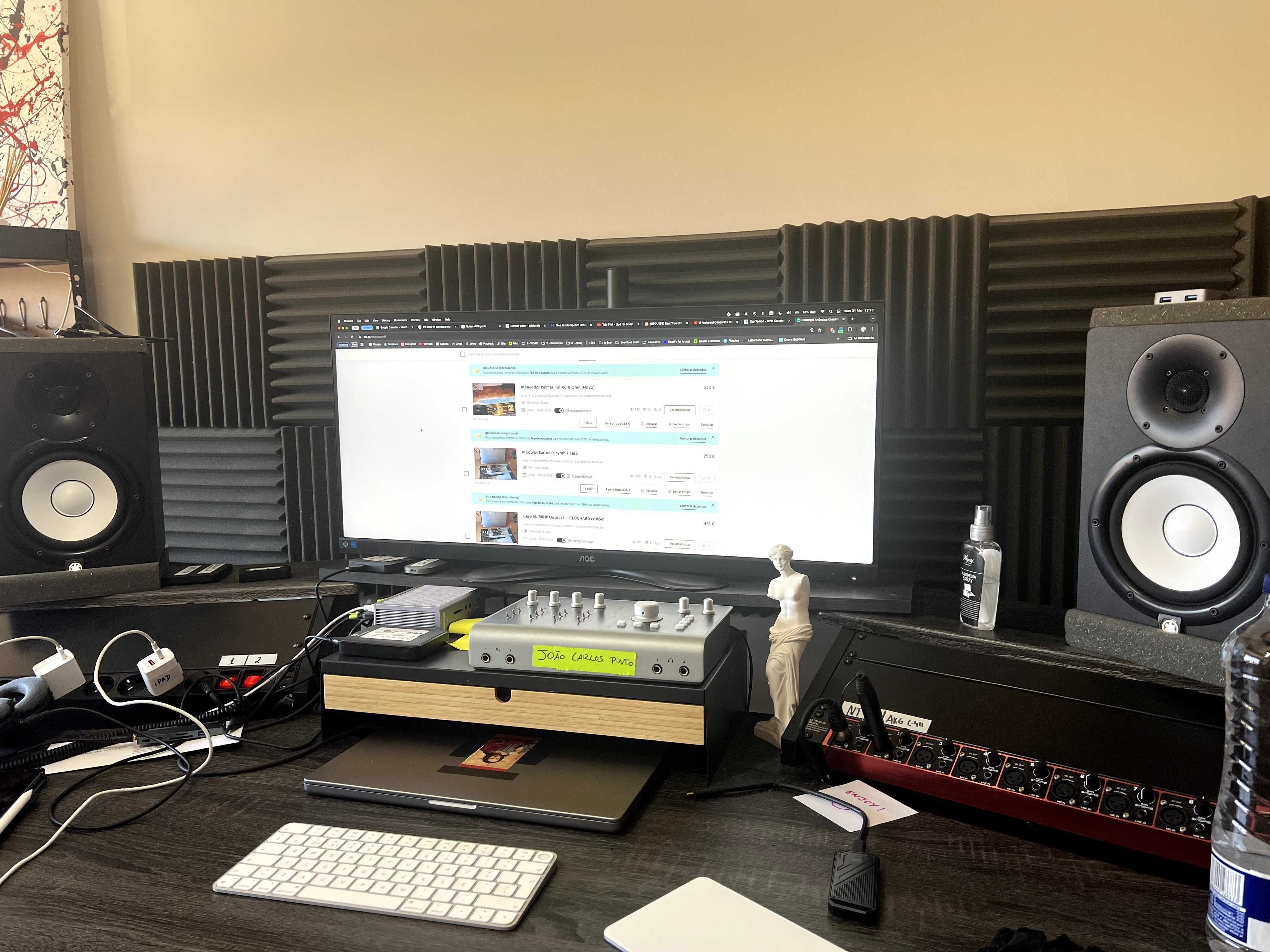 Par Yamaha HS7 - como novo