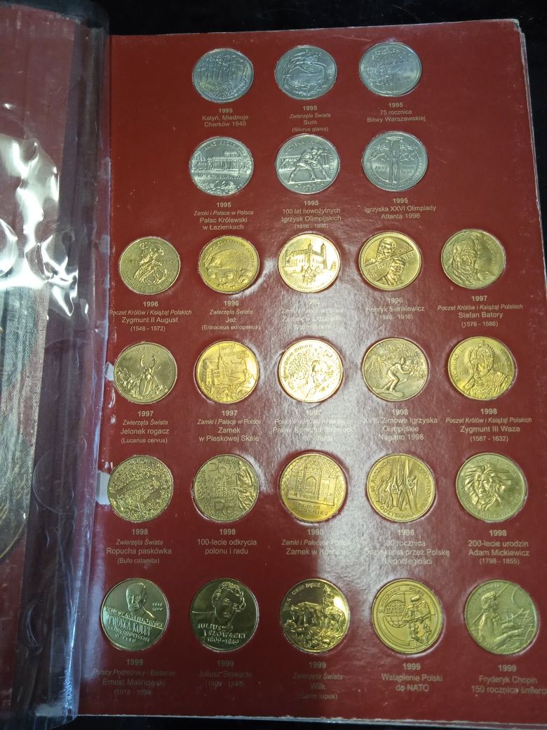 Monety żółte o nominale 2