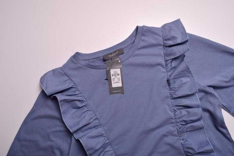 Стильна блузка сорочка з об'ємним рукавом, primark в розмірі s