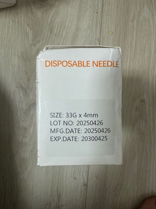 Голка 30g 13мм, 34g 4 mm, 33g 4 mm иголка