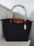torebka LONGCHAMP granat roz L NOWA