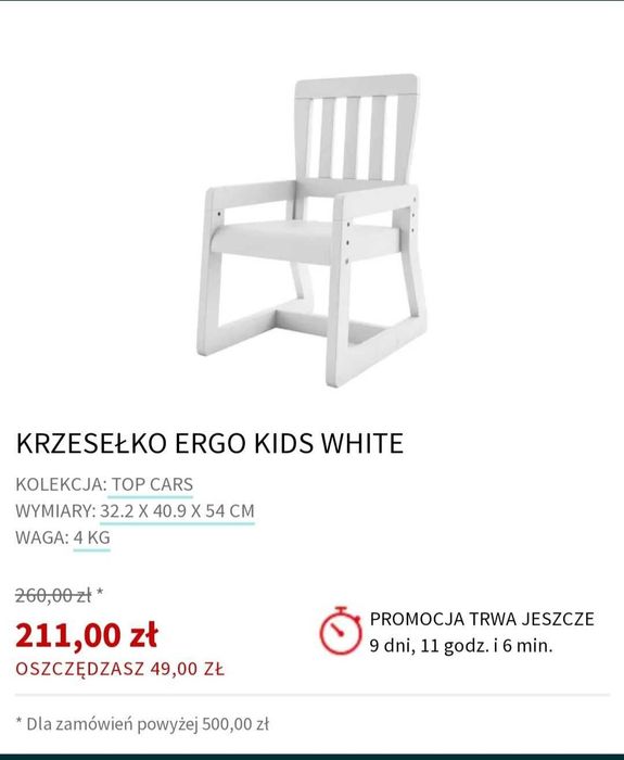 Stolik i dwa krzesełka Meblik
