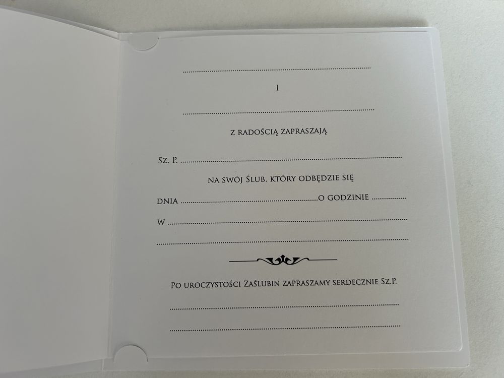 Zaproszenia ślubne