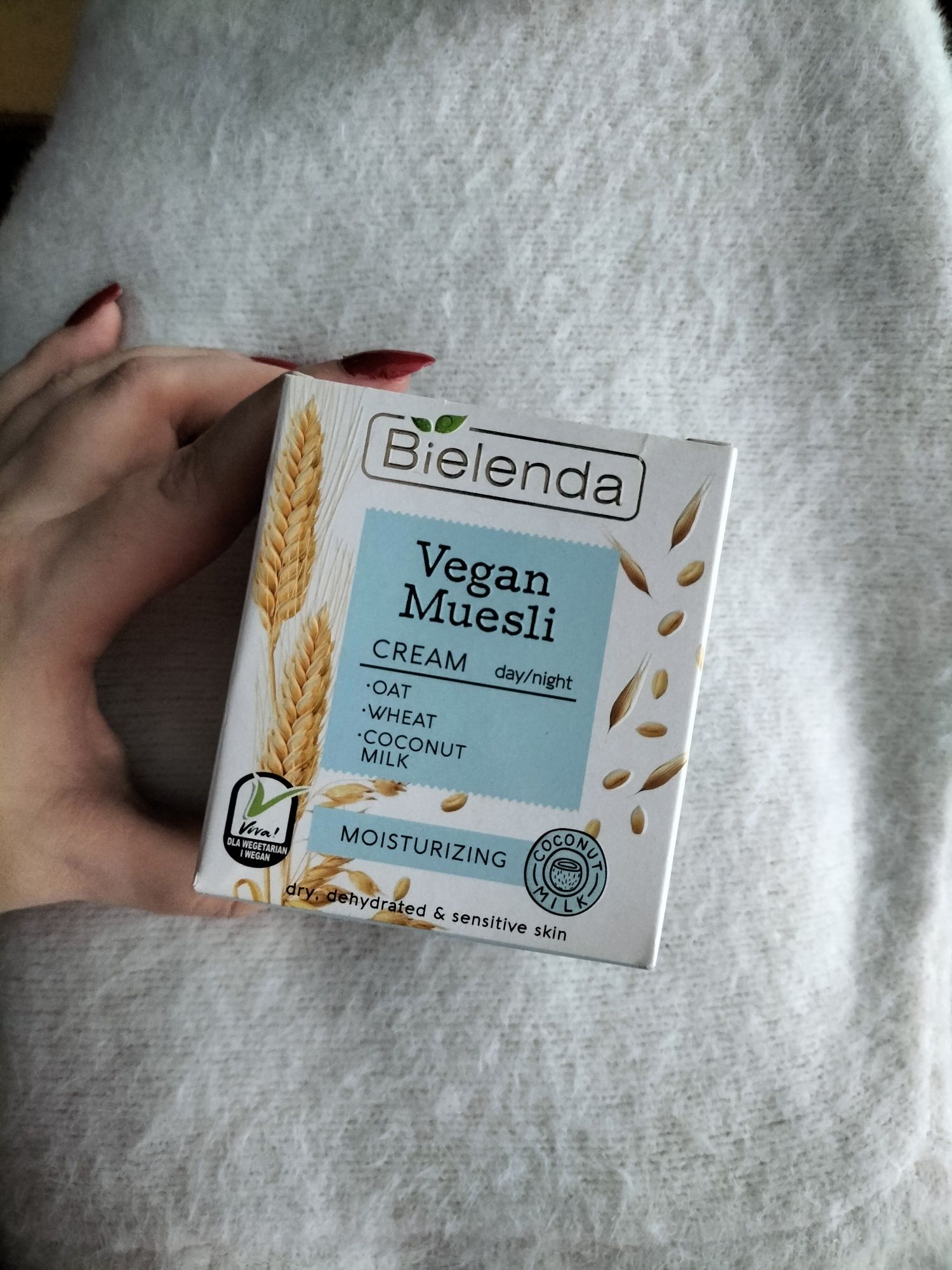 Bielenda krem nawilżający do twarzy nowy vegan muesli