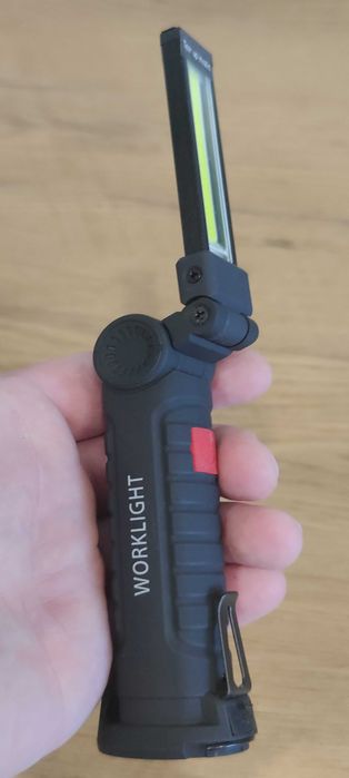 Lampka COB LED Latarka Składana USB Magnes do Warsztatu Garażu Namiotu