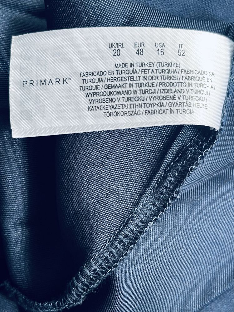 Spódnica plisowana granatowa asymetryczna Primark