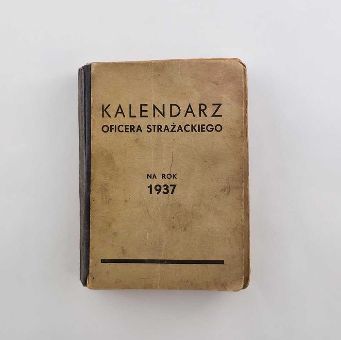 Kalendarz Oficera Strażackiego 1937 rok - II RP - Rzadkość