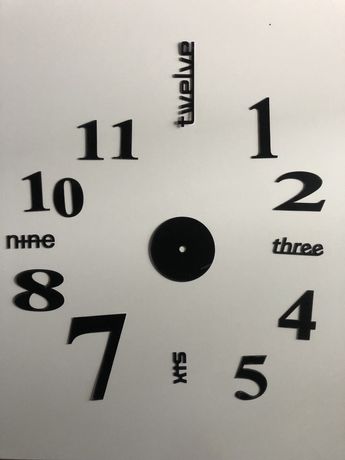 Годинник настінний 3D дзеркальний часы на стену 3Д