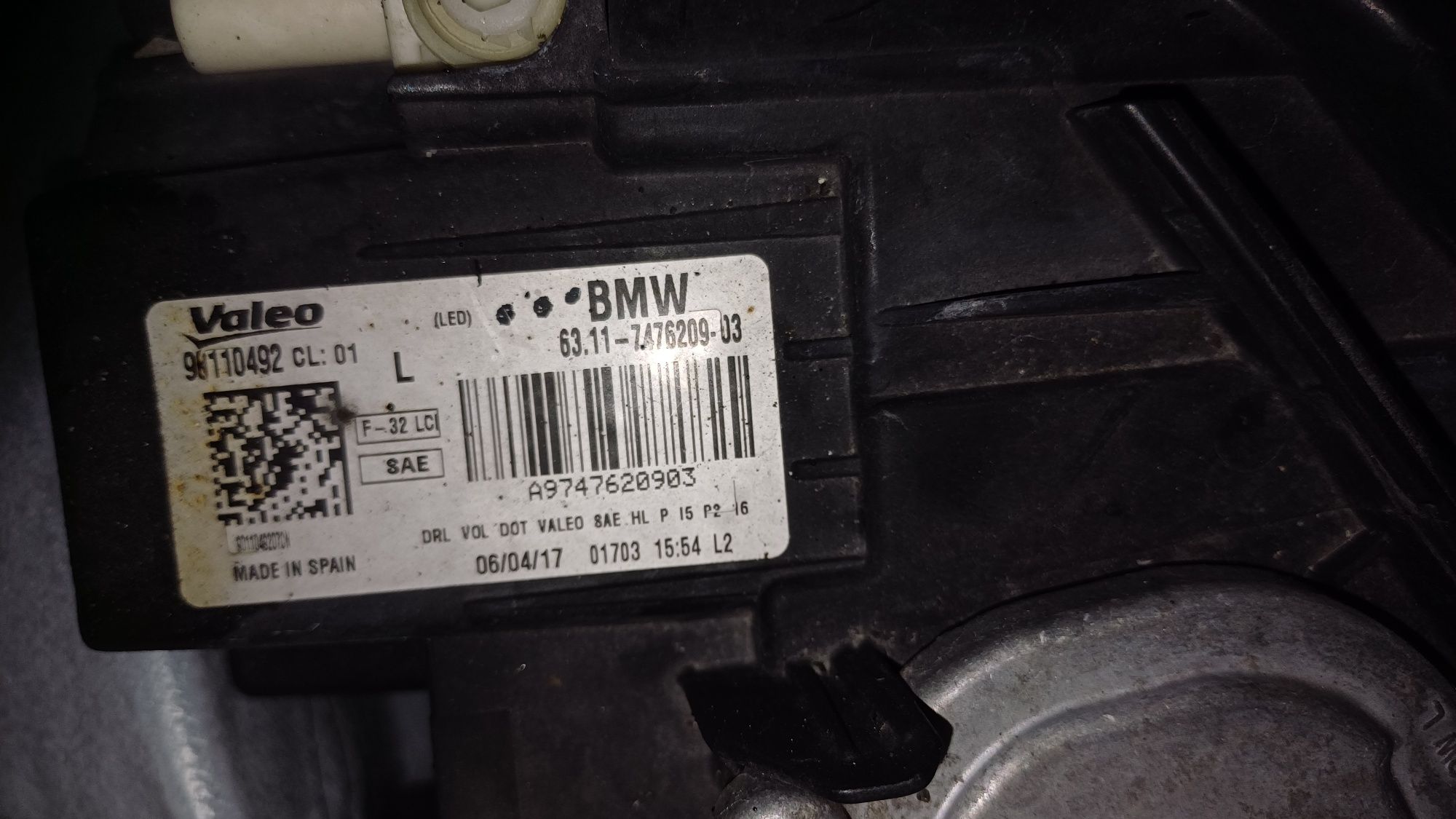 BMW LAMPA lewa poliftowa led USA f32,f33,f36