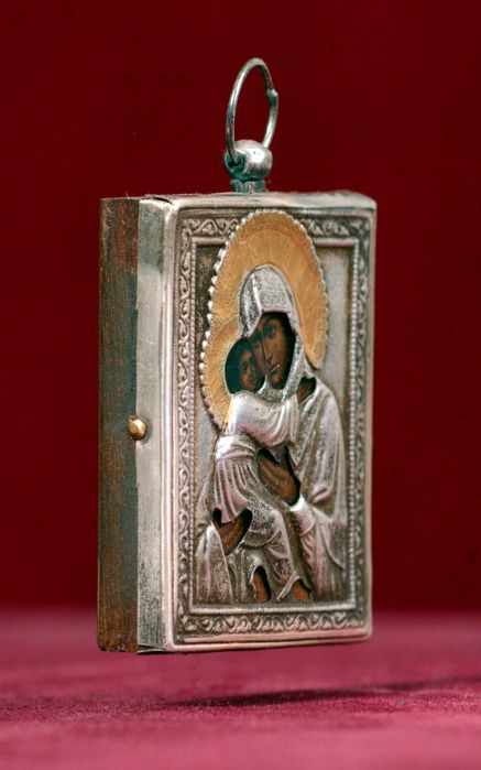 Ikona srebrna Madonna Wladimirska SREBRO Ag 925