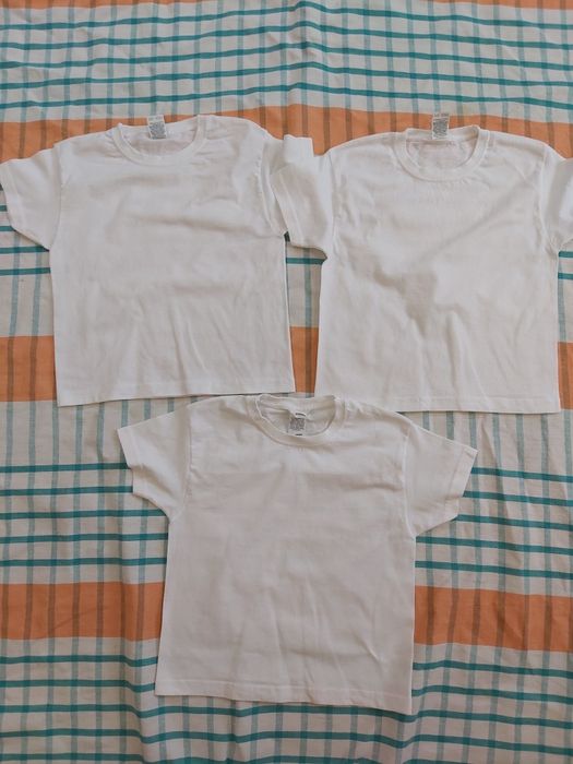 Набор. Біла футболка дитяча Fruit of the loom 3-4 года 98-104