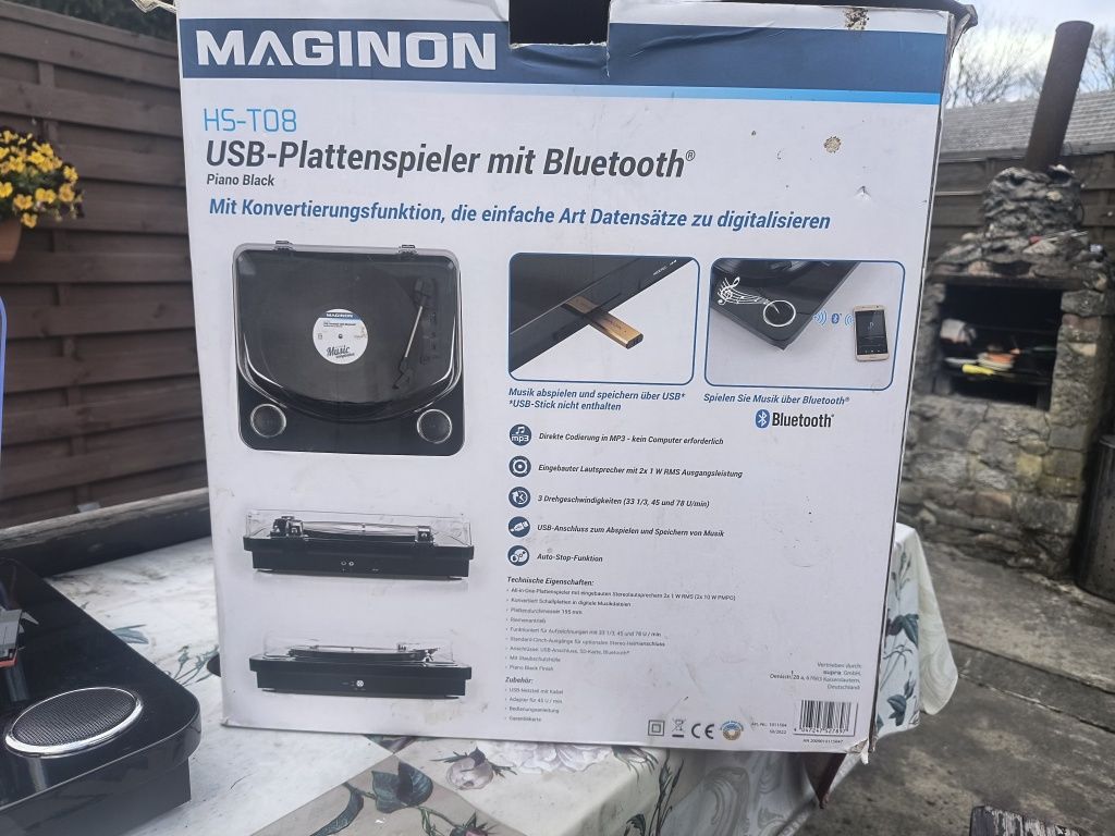 Gramofon bluetooth usb