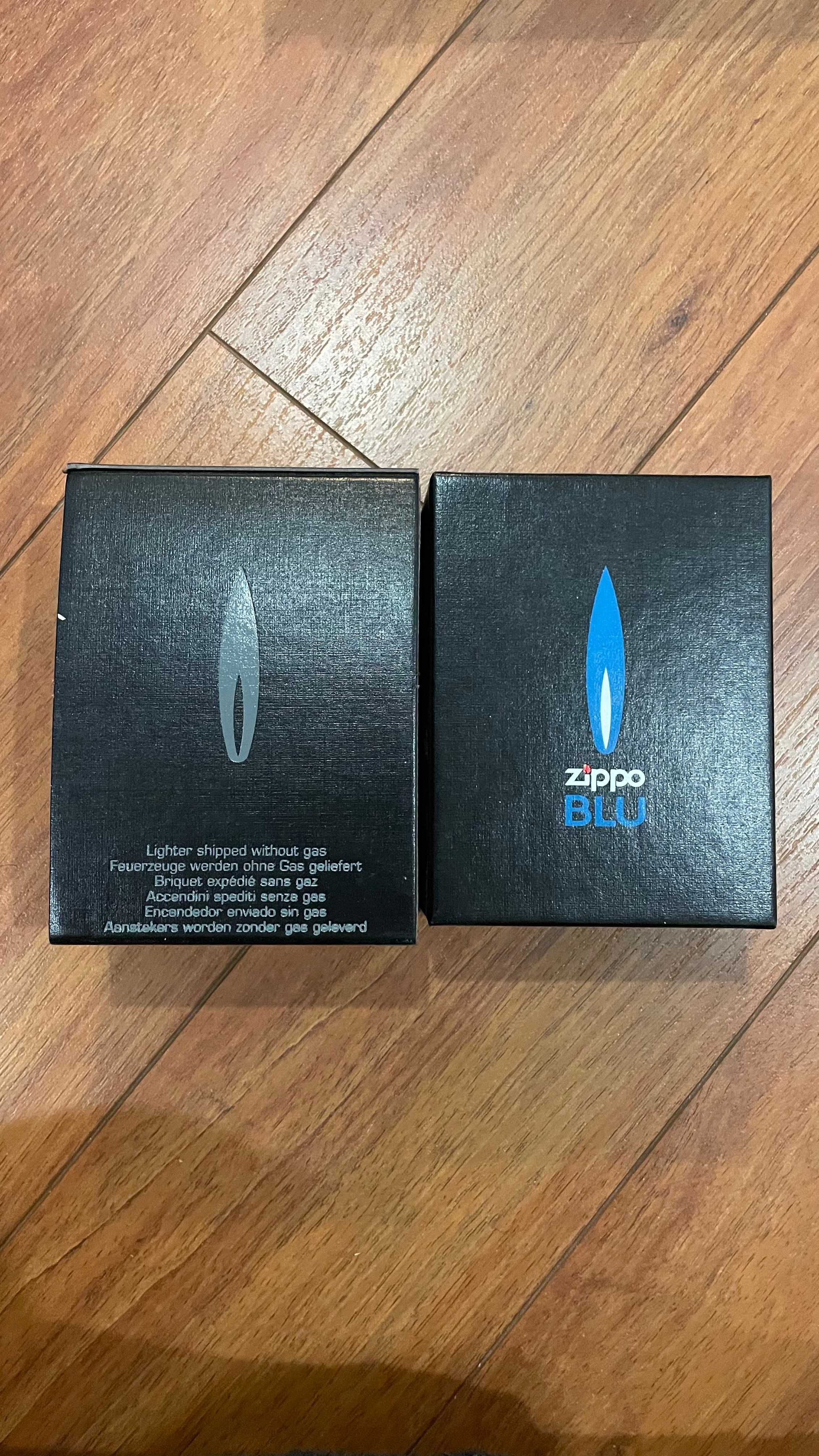 Zippo Blu Edição limitada com chamada azul