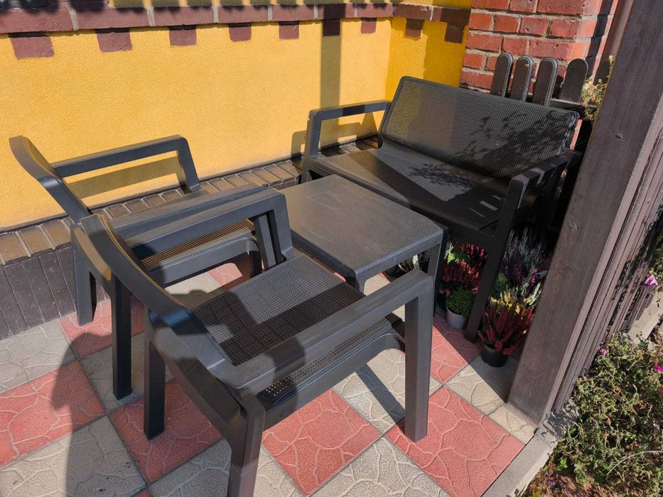 Zestaw wypoczynkowy do ogrodu, na balkon, na taras