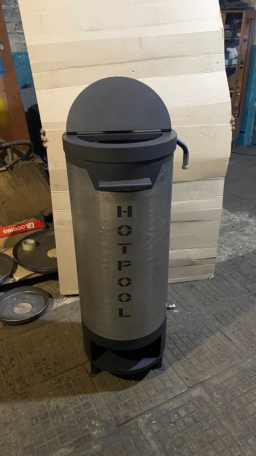 Водонагрівач дров'яний для басейнів ХОТПУЛ із кришкою (HOTPOOL) 40кВт