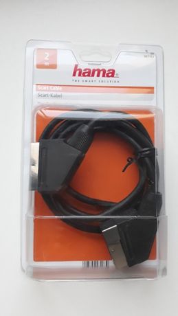 Kabel SCART marki HAMA, o długości 2m. NOWY