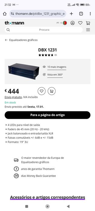 Equalizador Dbx 1231