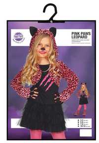 Máscara Fato de Leopardo Menina 10-12 anos Carnaval Halloween