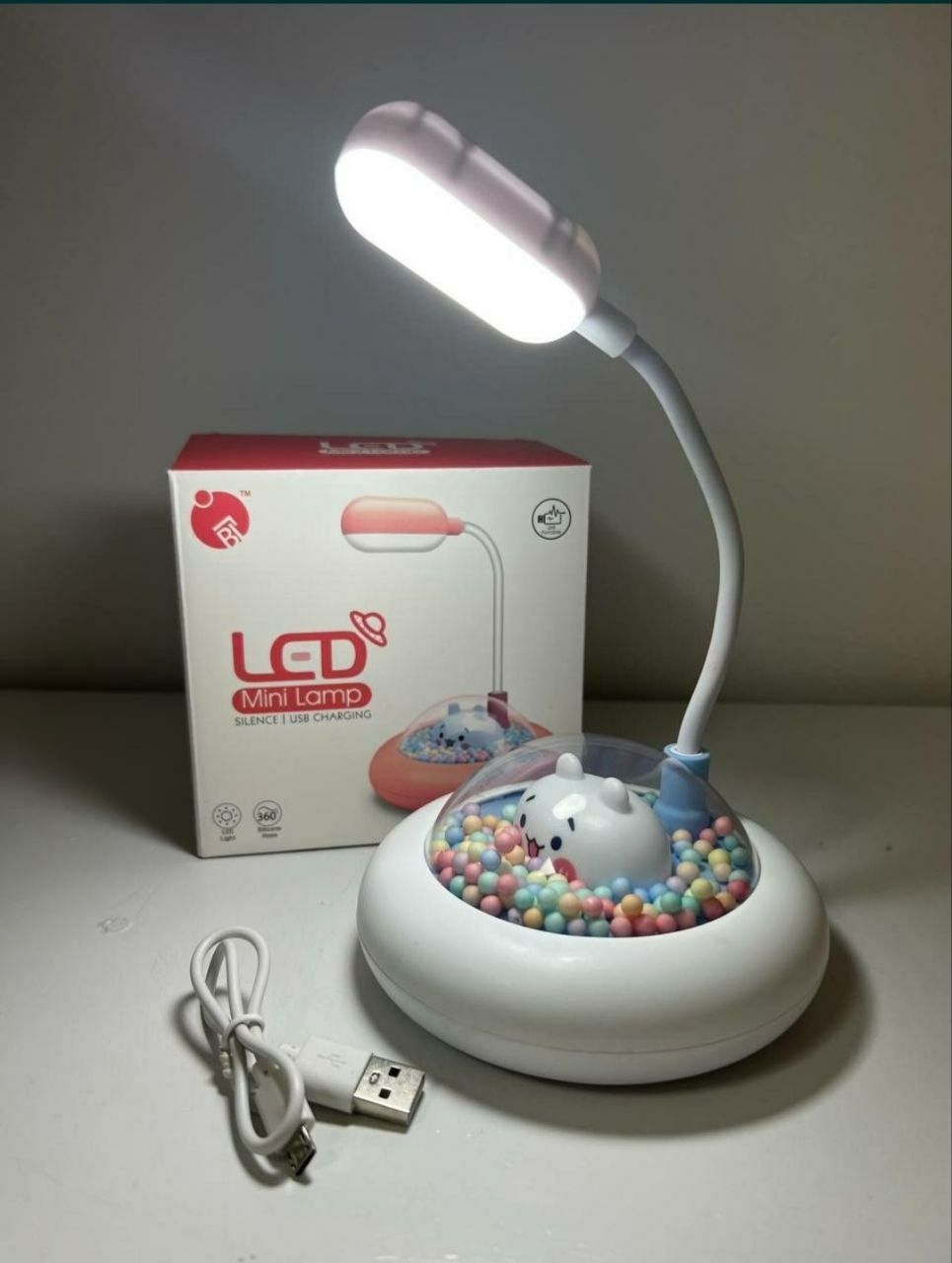 Лампа дитяча LED нічник USB на акумуляторі настольная лампа