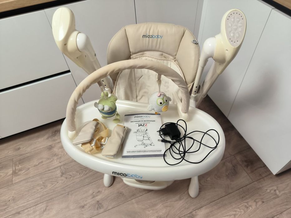 Стілець гойдалка Mioobaby Jazz 3в1