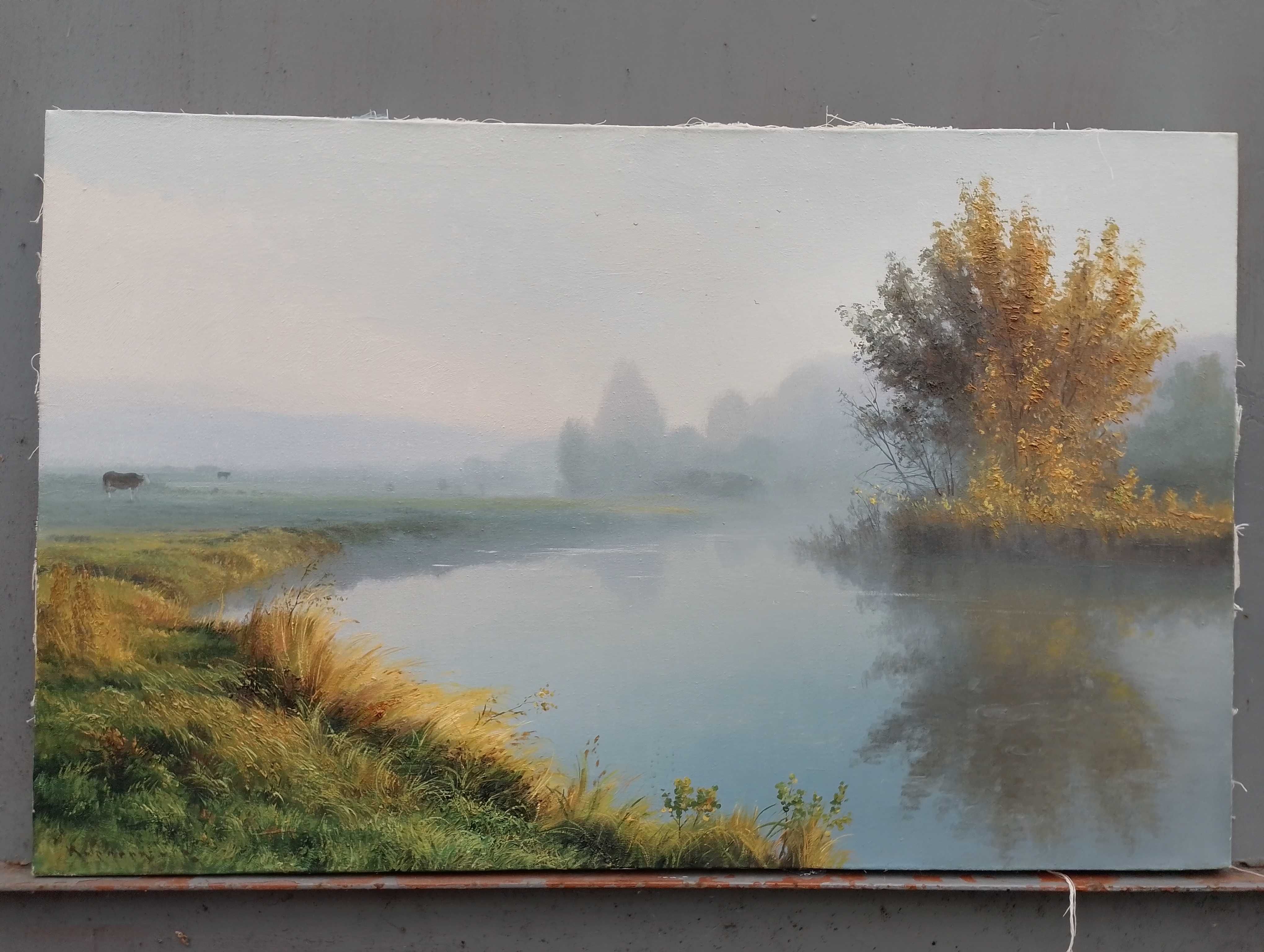 Картина пейзаж.Картина для интерьера.Картина холст масло. Природа.